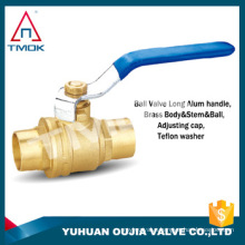 TMOK supplier brass gas ball valve in China brass ball inside PTFE seat with Hpb57-3 material with CE certificate